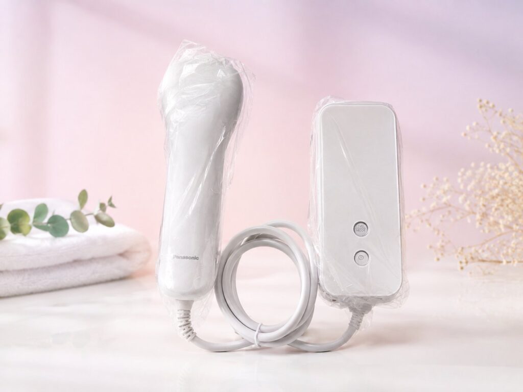 パナソニックの光美容器スムースエピ ES-WG0B本体とハンドピース